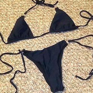 Black 2 piece bikini